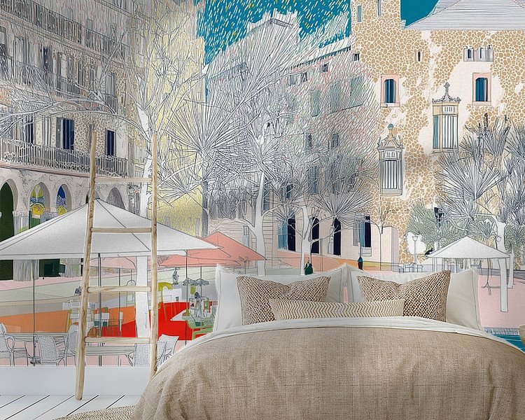 Example of the artwork in a room