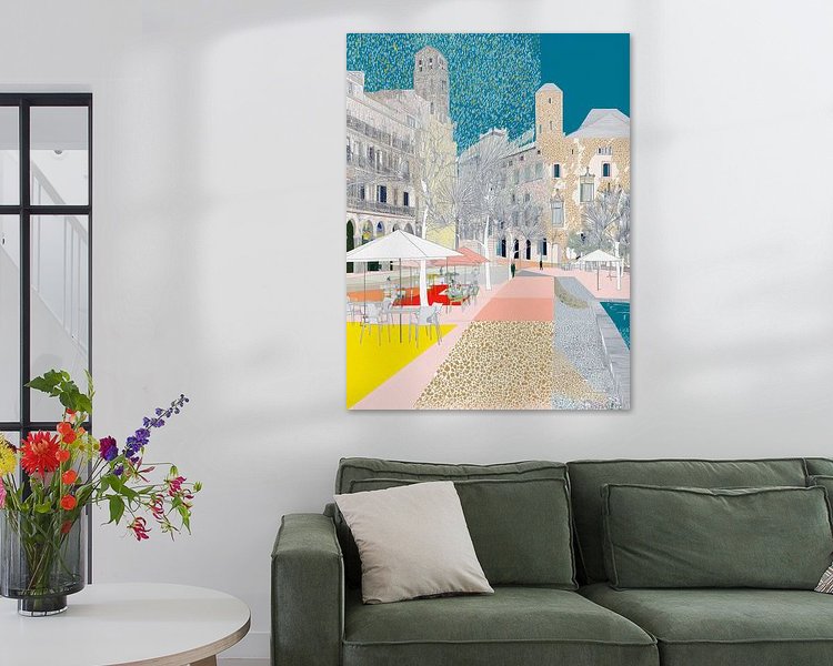 Example of the artwork in a room
