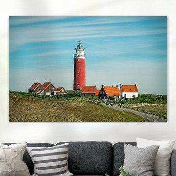 Lighthouse off the coast of Texel by SR Blaauw