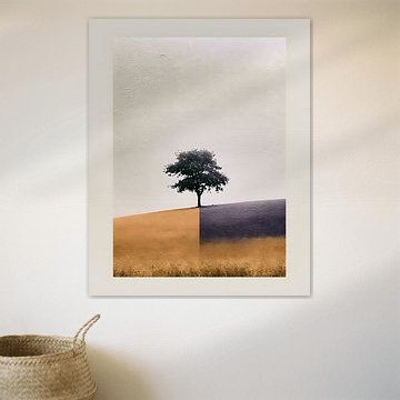 Ein einsamer Baum auf dem Goldenen Hügel