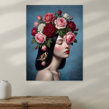 A Girl with her Finch