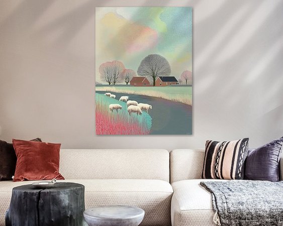 Example of the artwork in a room