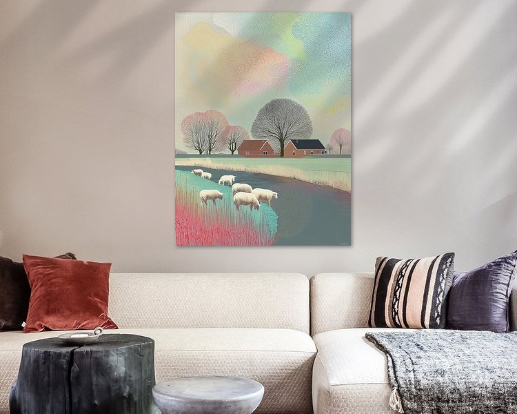 Example of the artwork in a room