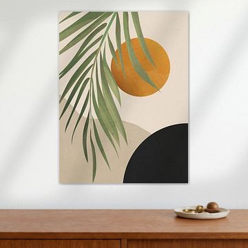 Abstrakte Kunst: Tropische Blätter 47 von Thing Design
