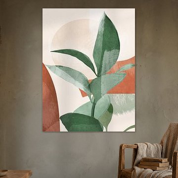 Moderne abstrakte Kunst – Pflanze 3 von Thing Design
