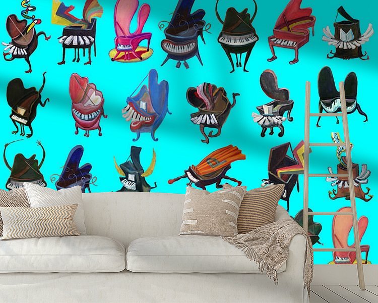 Example of the artwork in a room