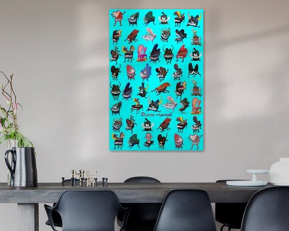 Example of the artwork in a room