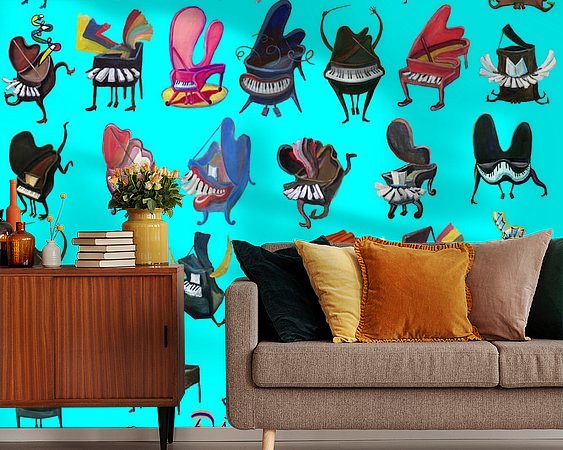 Example of the artwork in a room