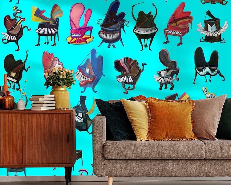 Example of the artwork in a room