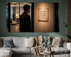 Example of the artwork in a room
