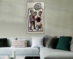 Example of the artwork in a room