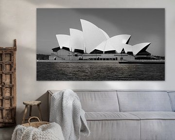 Sydney Opera House - Australië (Zwart Wit) van Be More Outdoor