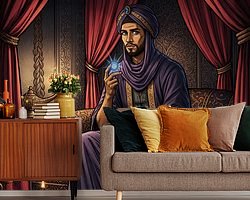 Example of the artwork in a room