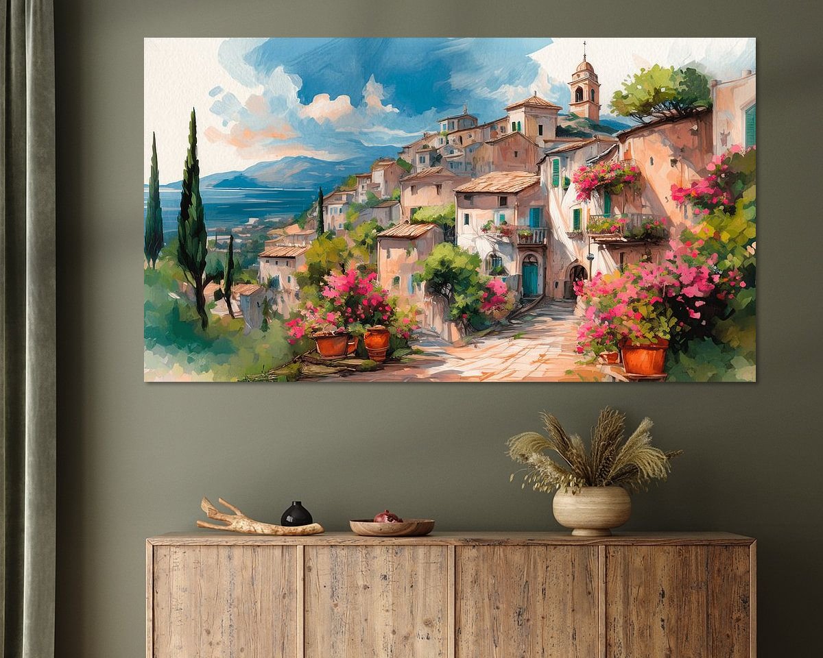 Example of the artwork in a room