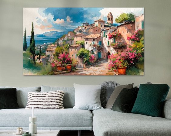 Example of the artwork in a room