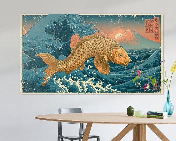 Example of the artwork in a room