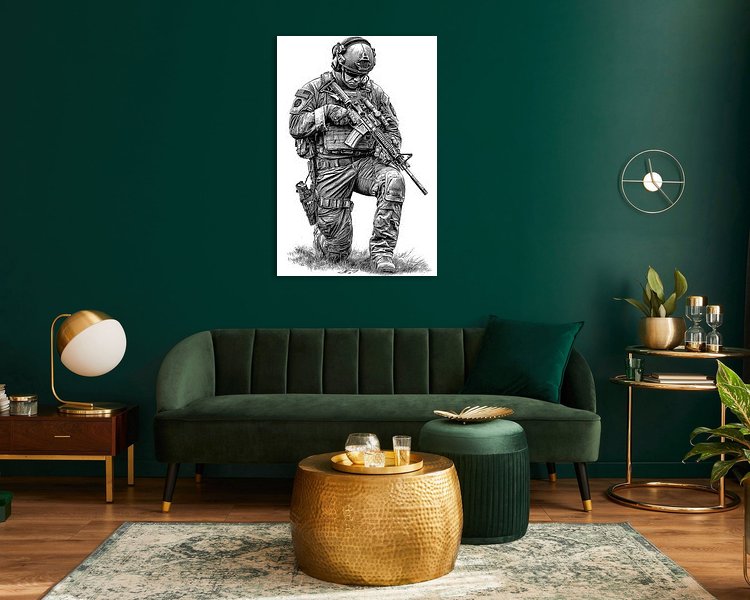 Example of the artwork in a room
