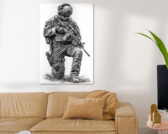 Example of the artwork in a room