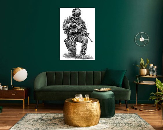 Example of the artwork in a room