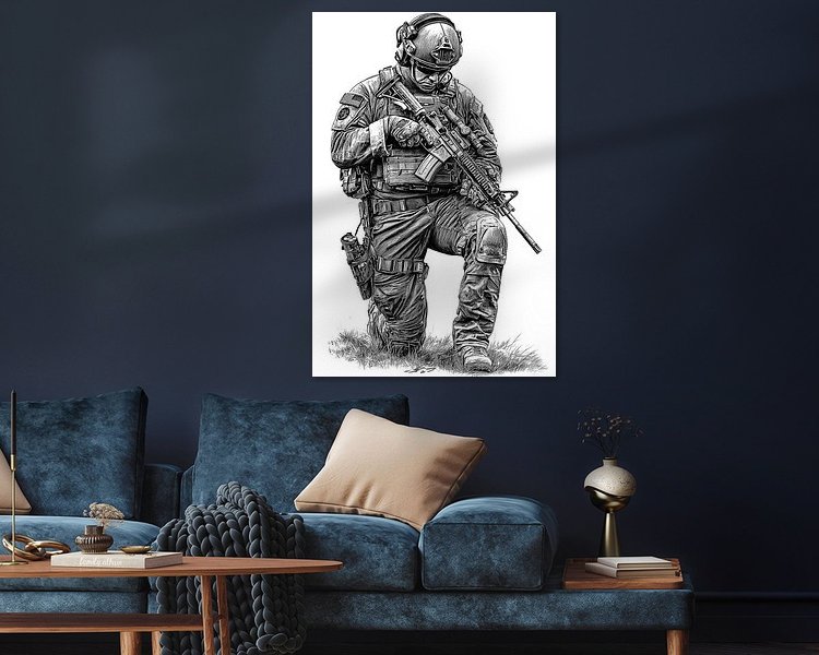 Example of the artwork in a room