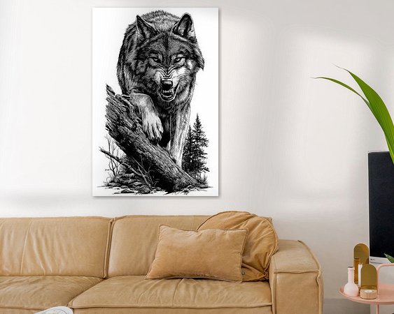 Example of the artwork in a room