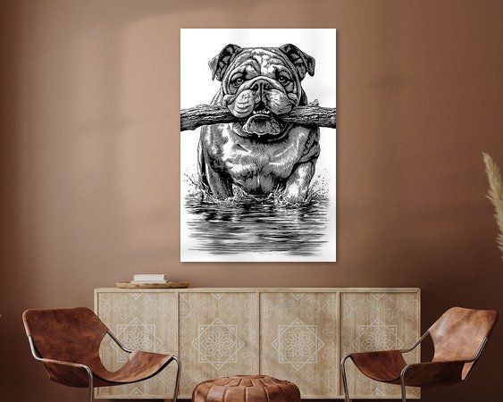 Example of the artwork in a room