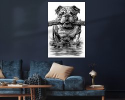 Example of the artwork in a room