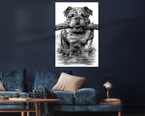 Example of the artwork in a room