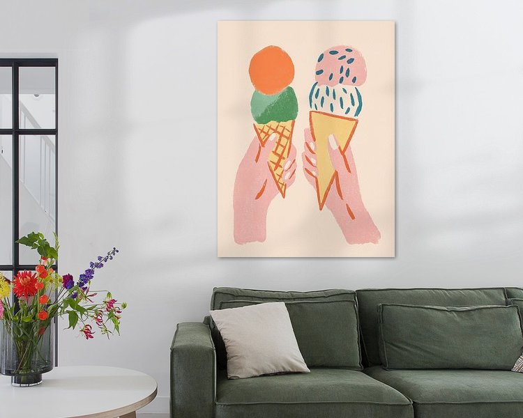 Example of the artwork in a room