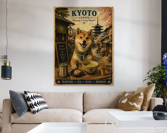 Example of the artwork in a room