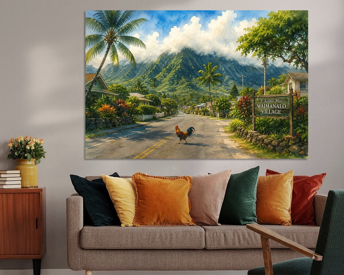 Example of the artwork in a room