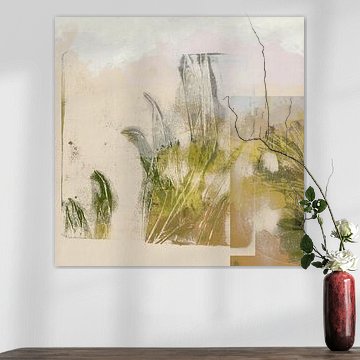 Art botanique aux tons neutres : beige et olive sur Dina Dankers
