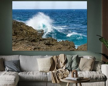 Curacao, rugged coast no. 1 sur Arnoud Kunst