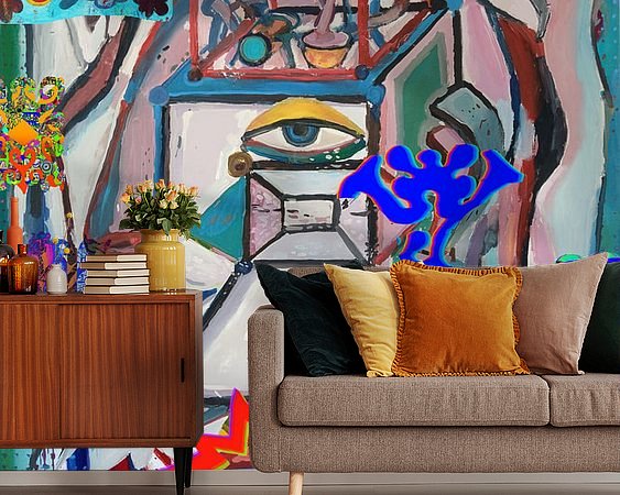 Example of the artwork in a room