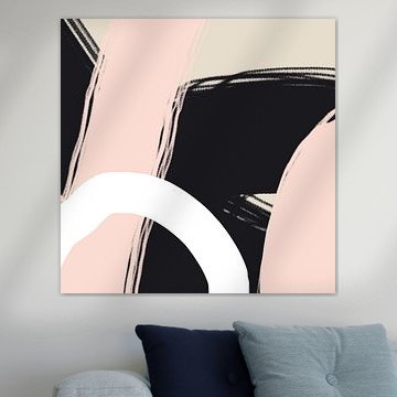 Scandinavian Abstract in Pastel Colors 001 by Abstract Minimalist Art