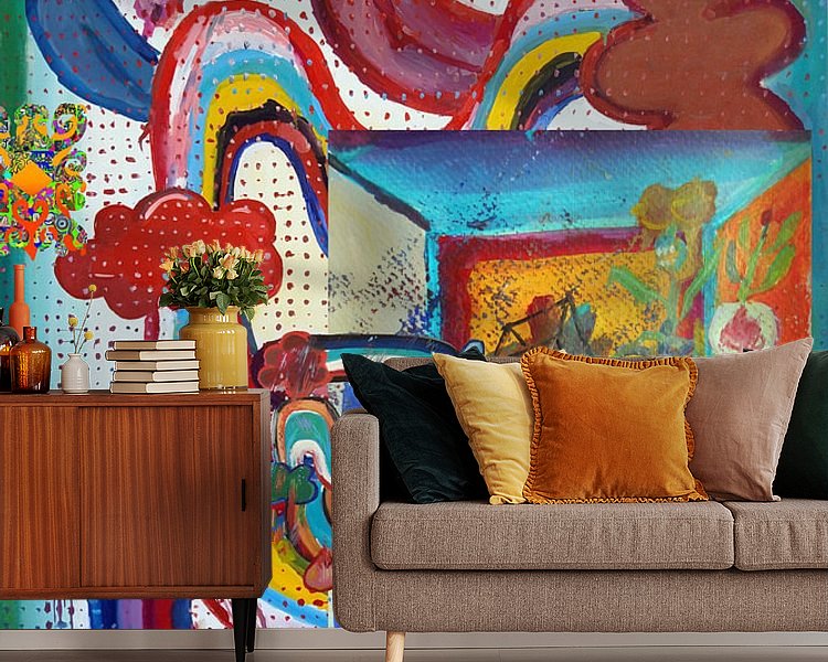 Example of the artwork in a room