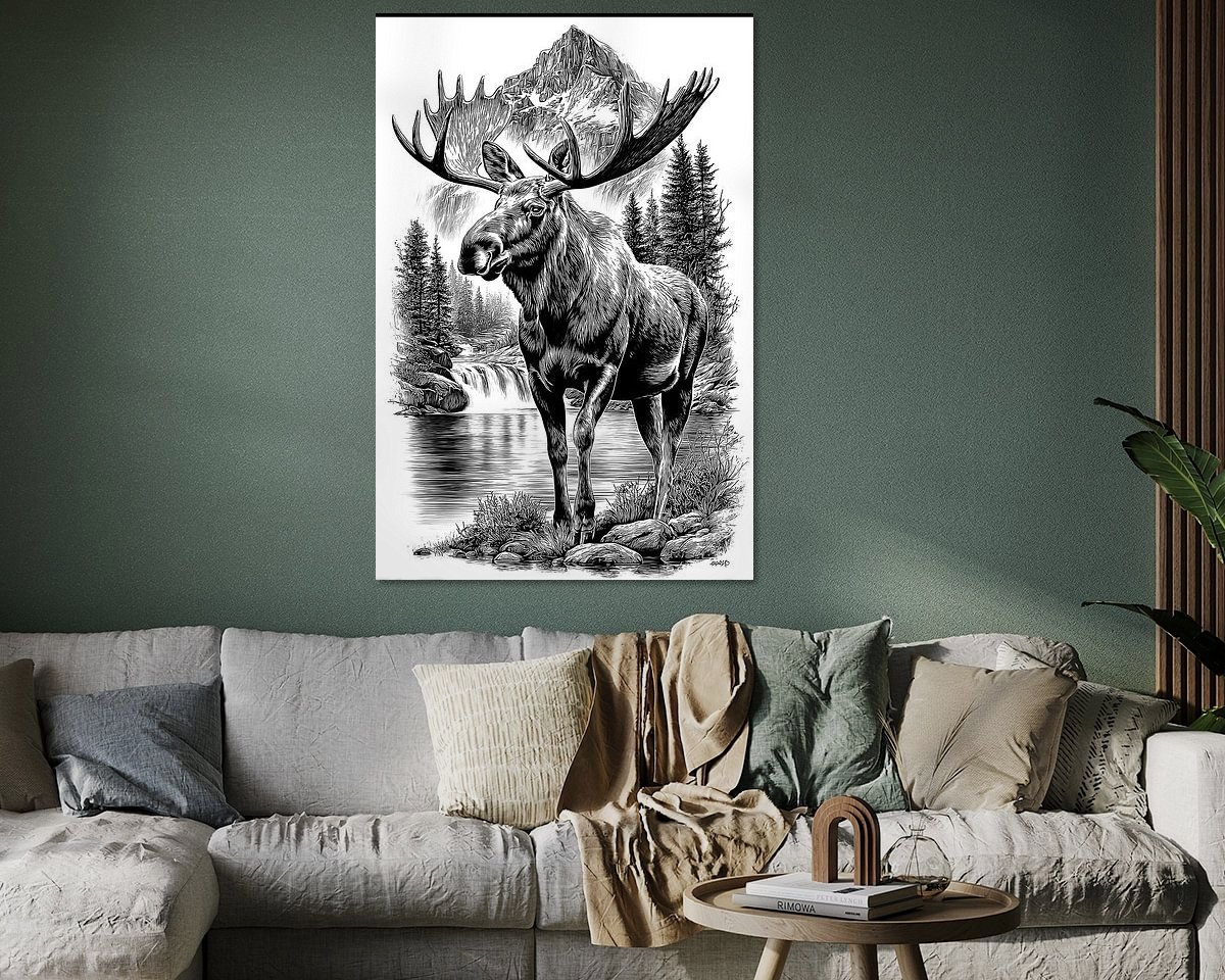 Example of the artwork in a room