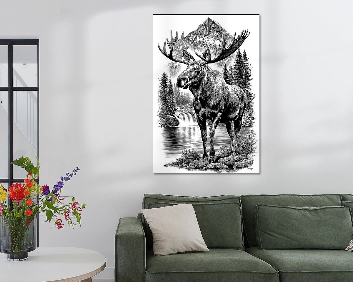 Example of the artwork in a room