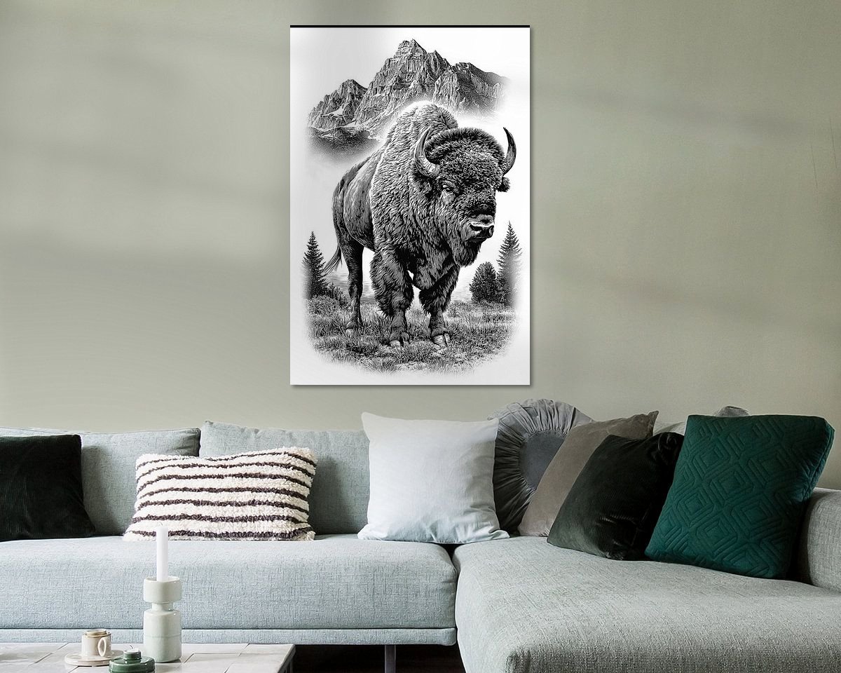 Example of the artwork in a room