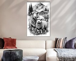 Example of the artwork in a room