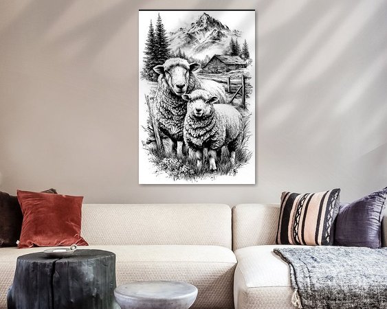 Example of the artwork in a room