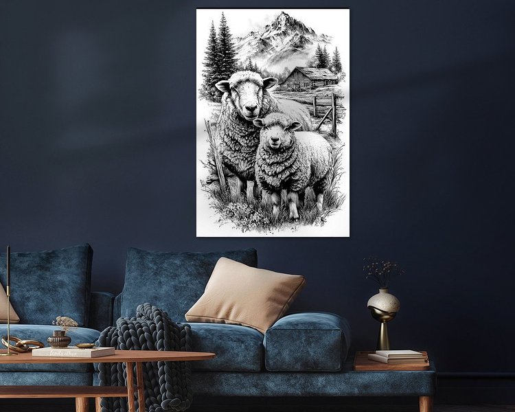 Example of the artwork in a room