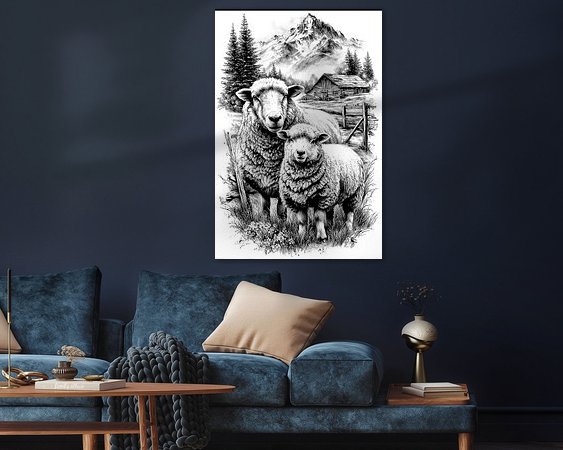 Example of the artwork in a room
