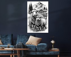 Example of the artwork in a room