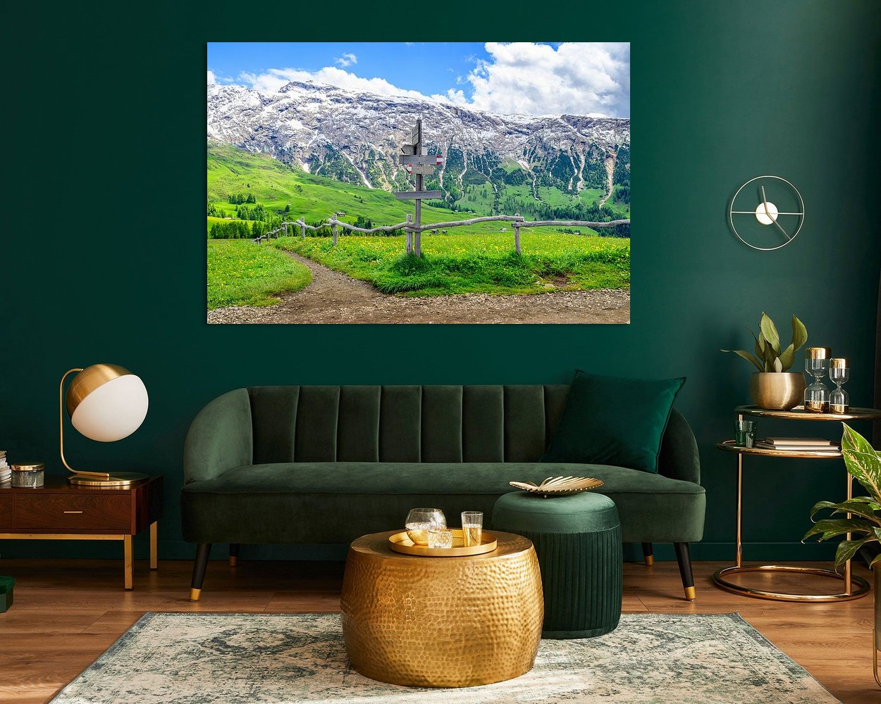 Example of the artwork in a room
