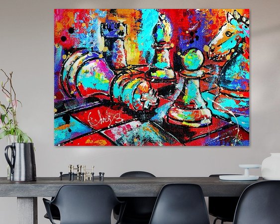 Example of the artwork in a room