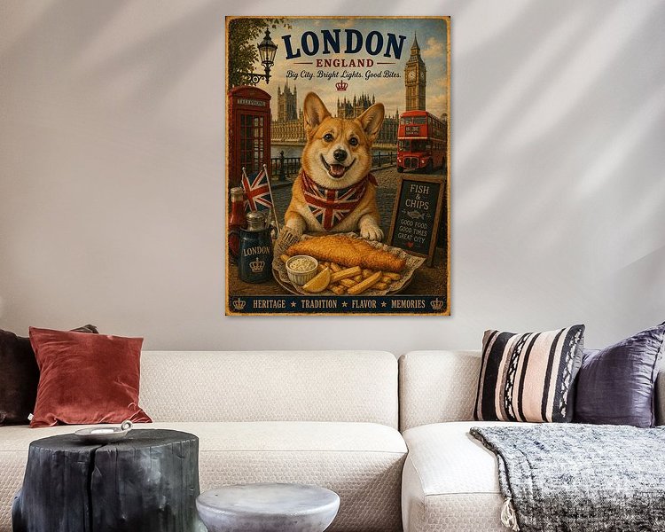 Example of the artwork in a room