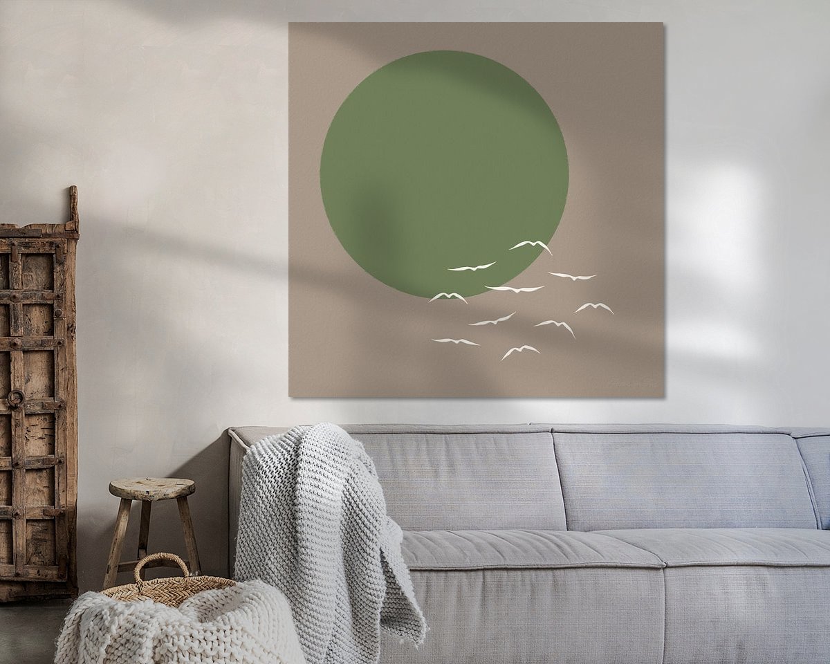 Example of the artwork in a room