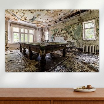Table de billard dans un château abandonné - Royaume-Uni sur Gentleman of Decay