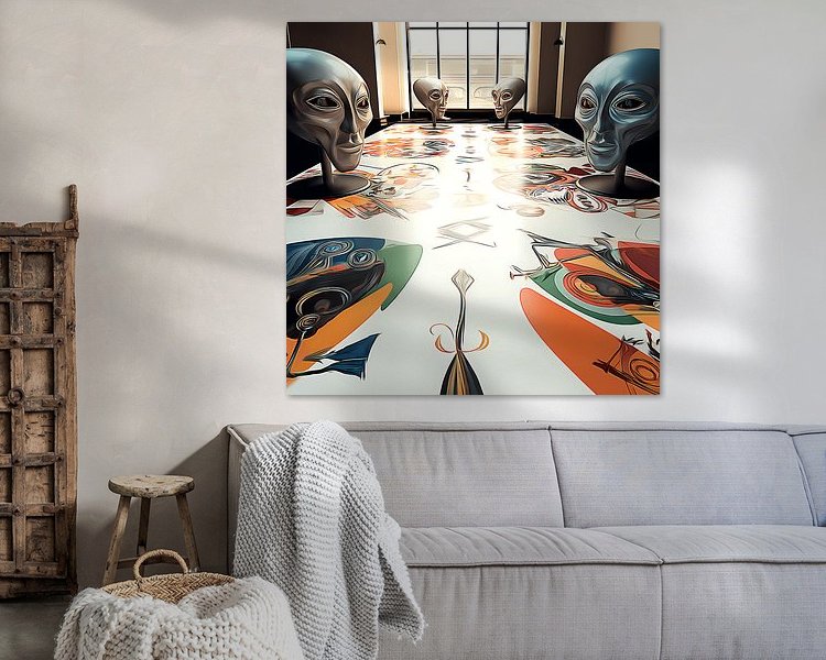 Example of the artwork in a room